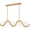 Quoizel Spherical Linear Chandelier 5 Lights Aged Brass SRI551AB - alternate 3